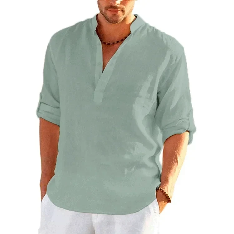 Camisa de Algodão Premium Nous camisa Nous Verde Claro 4XL 