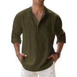 Camisa de Algodão Premium Nous camisa Nous Verde Militar 4XL 