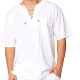 Camisa de Linho Elegancy String Camisa de Linho Elegancy String Nous Moda Masculina Branca M 