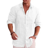 Camisa de Linho Maresias Camisa de Linho Maresias Nous Moda Masculina Branco G 