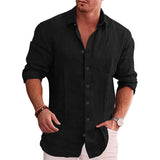 Camisa de Linho Maresias Camisa de Linho Maresias Nous Moda Masculina Preto P 