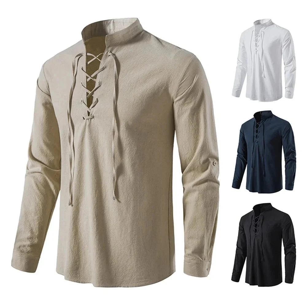 Camisa de Linho Scottish Vintage Camisa de Linho Scottish Vintage Nous Moda Masculina 