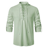 Camisa de Linho Scottish Vintage Camisa de Linho Scottish Vintage VINNCI Store Verde Claro M 