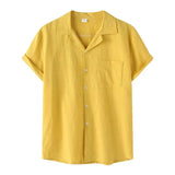 Camisa de Linho Seville Camisa Masculina Harttman HT45 Modern Crest Nous Moda Masculina Amarela M 