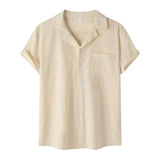 Camisa de Linho Seville Camisa Masculina Harttman HT45 Modern Crest Nous Moda Masculina Bege M 