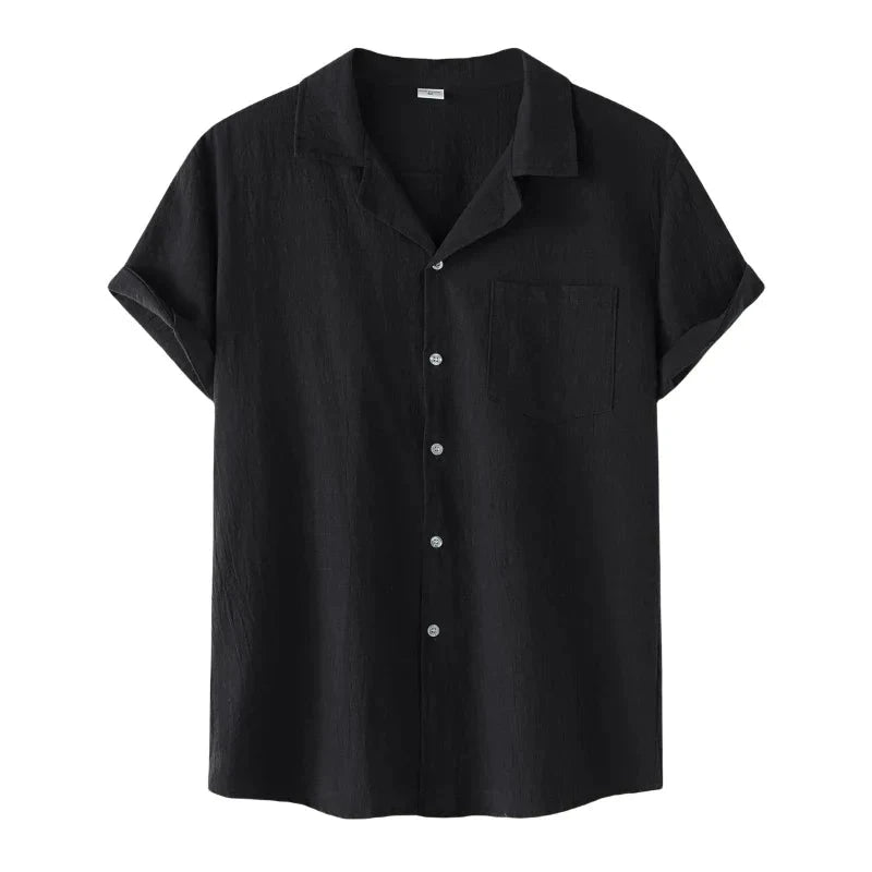 Camisa de Linho Seville Camisa Masculina Harttman HT45 Modern Crest Nous Moda Masculina Preta M 