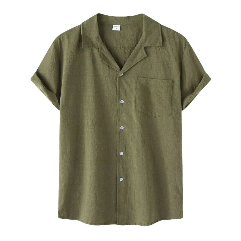 Camisa de Linho Seville Camisa Masculina Harttman HT45 Modern Crest Nous Moda Masculina Verde M 