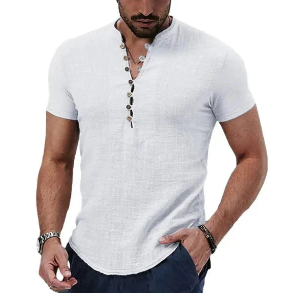 Camisa de Linho Urban Fashion Camisa de Linho Urban Fashion Nous Moda Masculina Branca M 