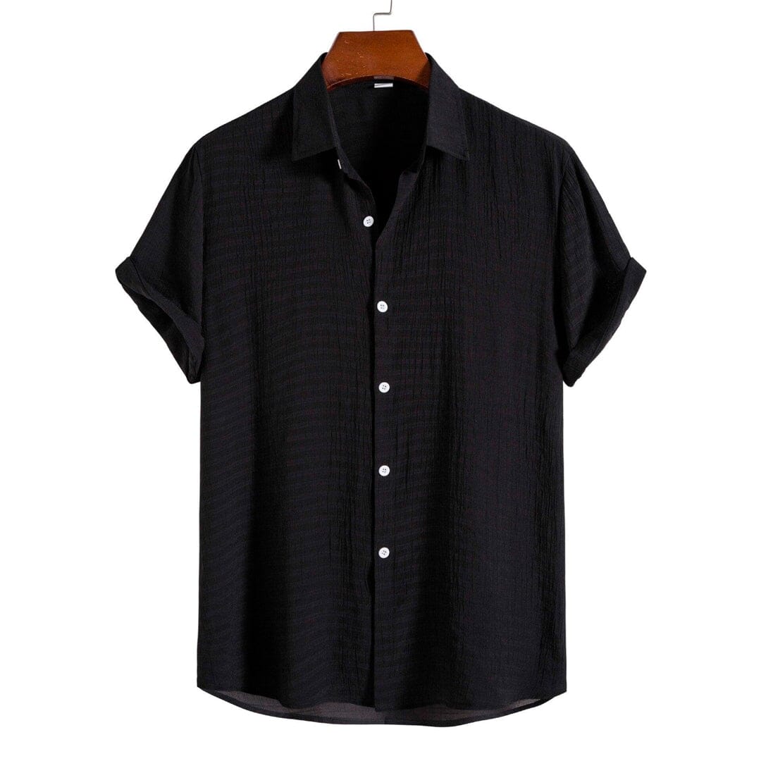 Camisa Manga Curta Básica Polynesia Camisa Manga Curta Básica Polynesia Nous Moda Masculina Preto M 