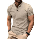 Camisa Polo Masculina Harry Camisa Polo Masculina Harry Nous Moda Masculina Cáqui M 