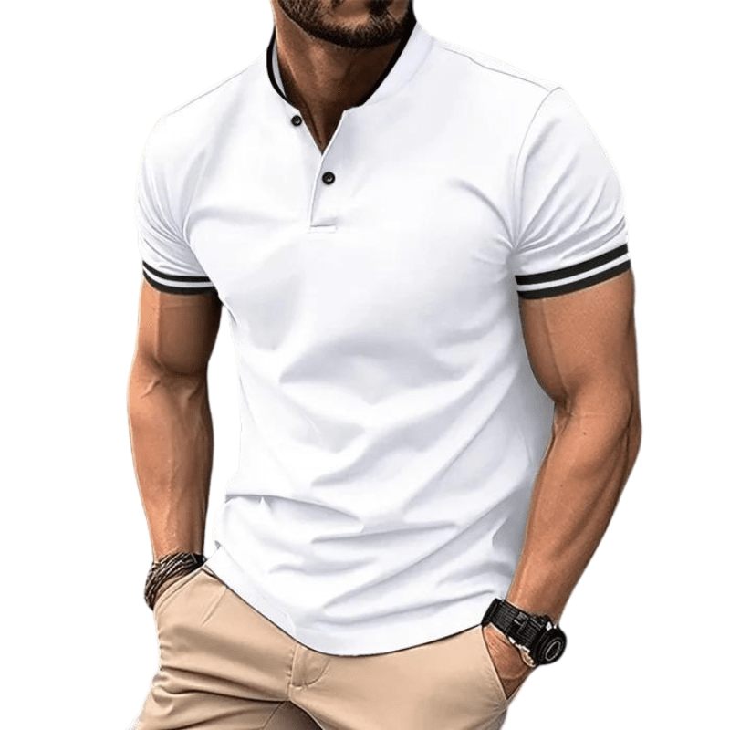 Camisa Polo Masculina Stylish Camisa Polo Masculina Stylish Nous Moda Masculina Branca M 