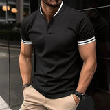 Camisa Polo Masculina Stylish Camisa Polo Masculina Stylish Nous Moda Masculina Preta M 