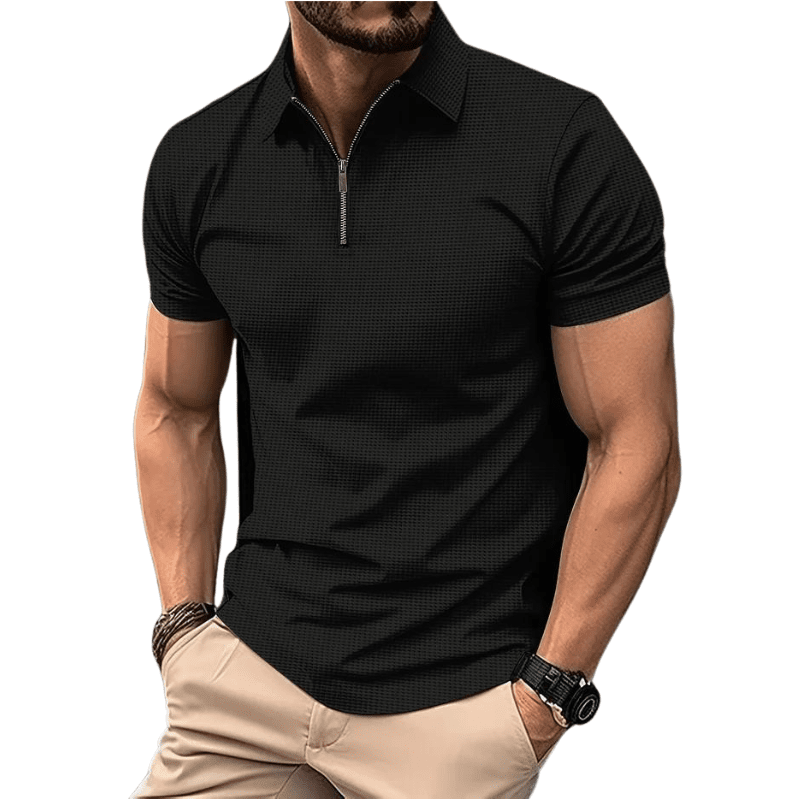 Camisa Polo Streetwear Summer Camisa Polo Streetwear Summer Nous Moda Masculina Preta M 