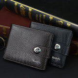 Carteira Masculina de Couro com Botão - Elegance Carteira Masculina de Couro com Botão - Elegance Nous Moda Masculina 