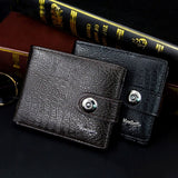 Carteira Masculina de Couro com Botão - Elegance Carteira Masculina de Couro com Botão - Elegance Nous Moda Masculina 