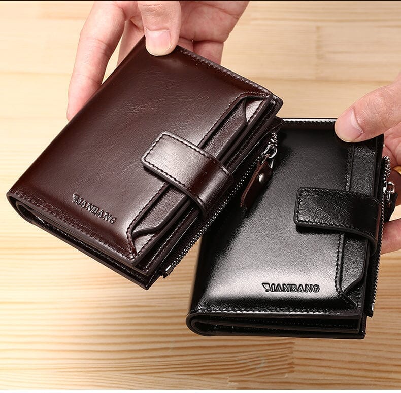 Carteira Masculina de Couro Manbag Carteira Masculina de Couro Manbag Nous Moda Masculina 