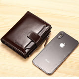 Carteira Masculina de Couro Manbag Carteira Masculina de Couro Manbag Nous Moda Masculina 