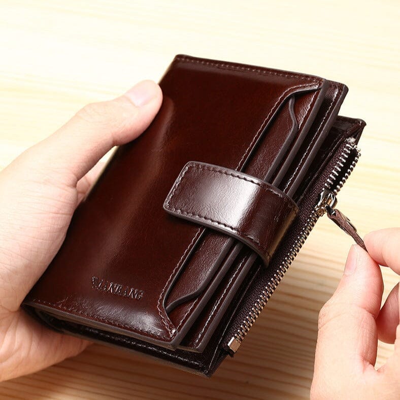 Carteira Masculina de Couro Manbag Carteira Masculina de Couro Manbag Nous Moda Masculina 