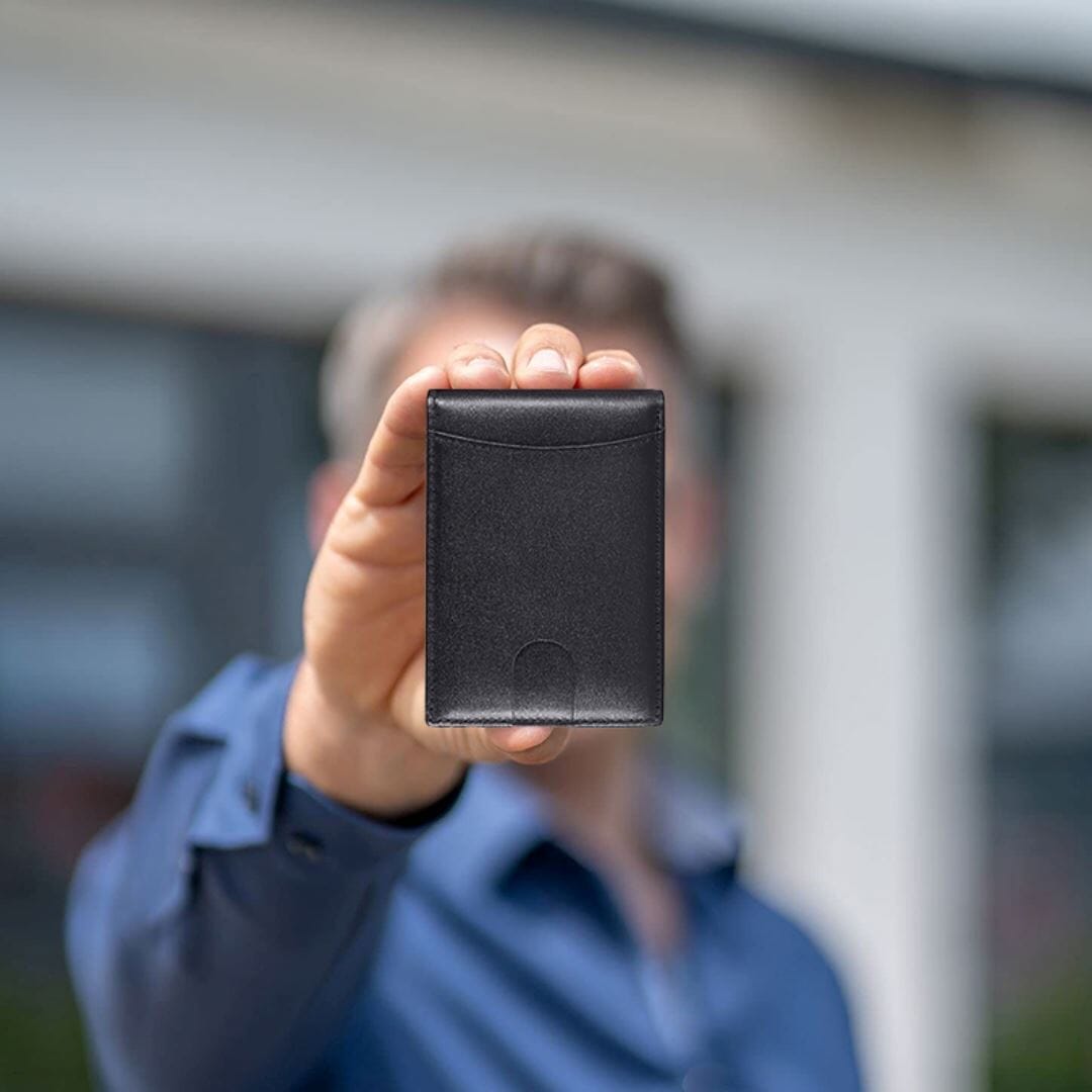 Carteira Slim de Couro Carteira Slim de Couro Nous Moda Masculina 