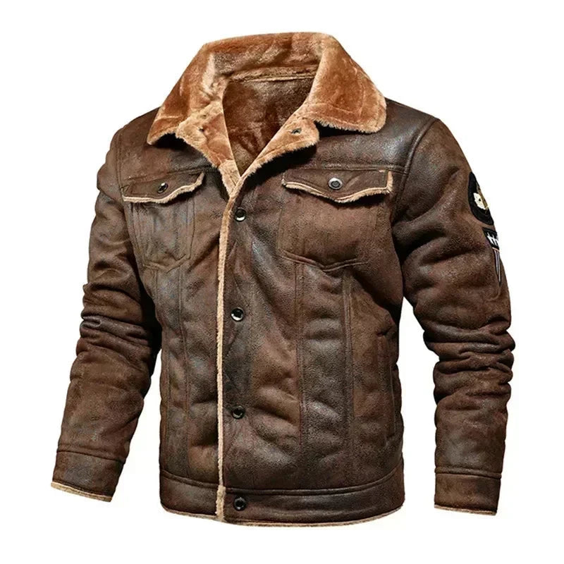 Jaqueta Premium Bright Jaquetas Nous Moda Masculina Marrom G 