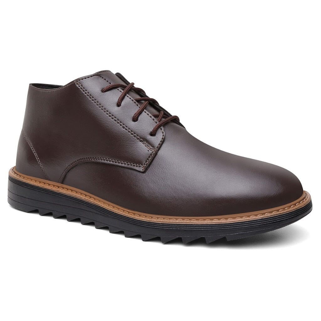 Kit Sapato Social Boat + Cinto + Carteira Marrom Café Confortável Kit Sapato Social Boat + Cinto + Carteira Marrom Café Confortável Nous Moda Masculina 