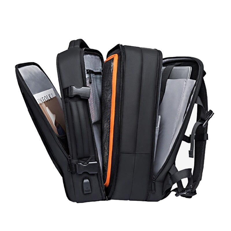 Mochila de Viagem Premiere - Notebook 17`, Expansível, Impermeável e Porta USB Mochila de Viagem Premiere Nous Moda Masculina 