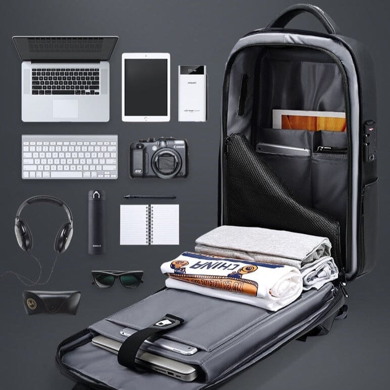 Mochila Executiva Fenruen - Notebook 14`, Expansível, Impermeável e Porta USB Mochila Executiva Fenruen Nous Moda Masculina 