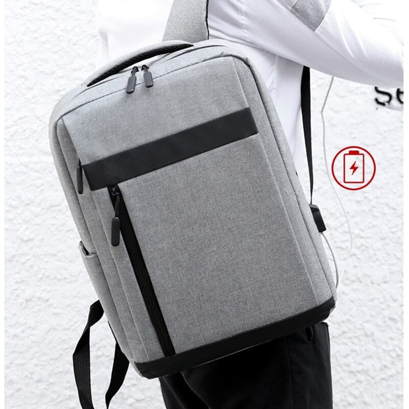 Mochila Executiva Smart - Notebook 15`, Porta USB Mochila Smart à Prova D'água Nous Moda Masculina 