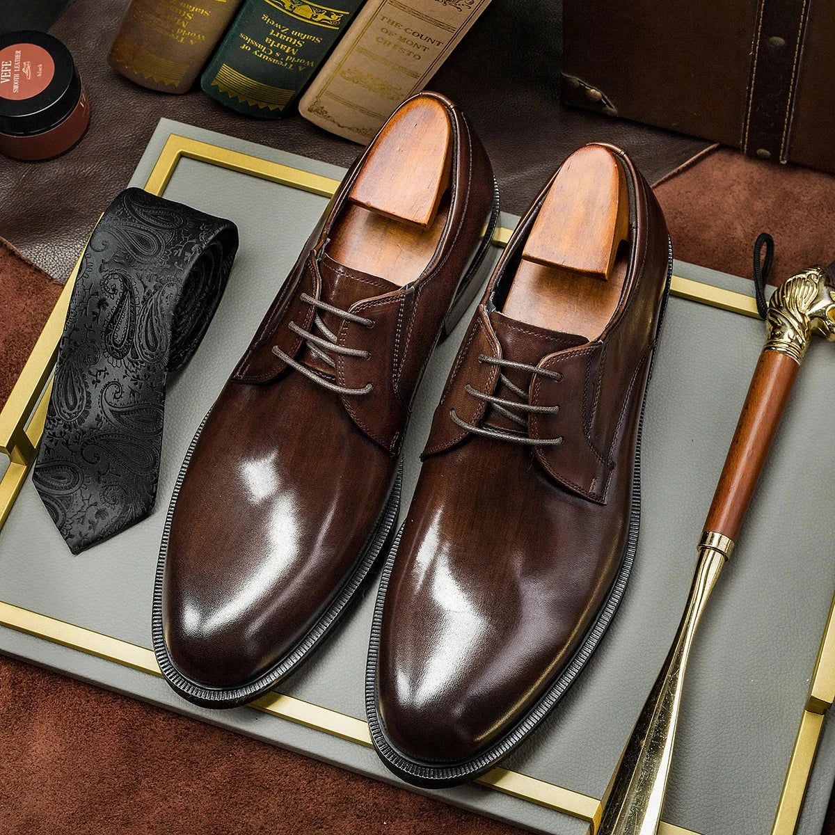 Sapato Derby Masculino Feito à Mão – Couro Legítimo Sapato Derby Masculino Feito à Mão Hanmce – Couro Legítimo Nous Moda Masculina 