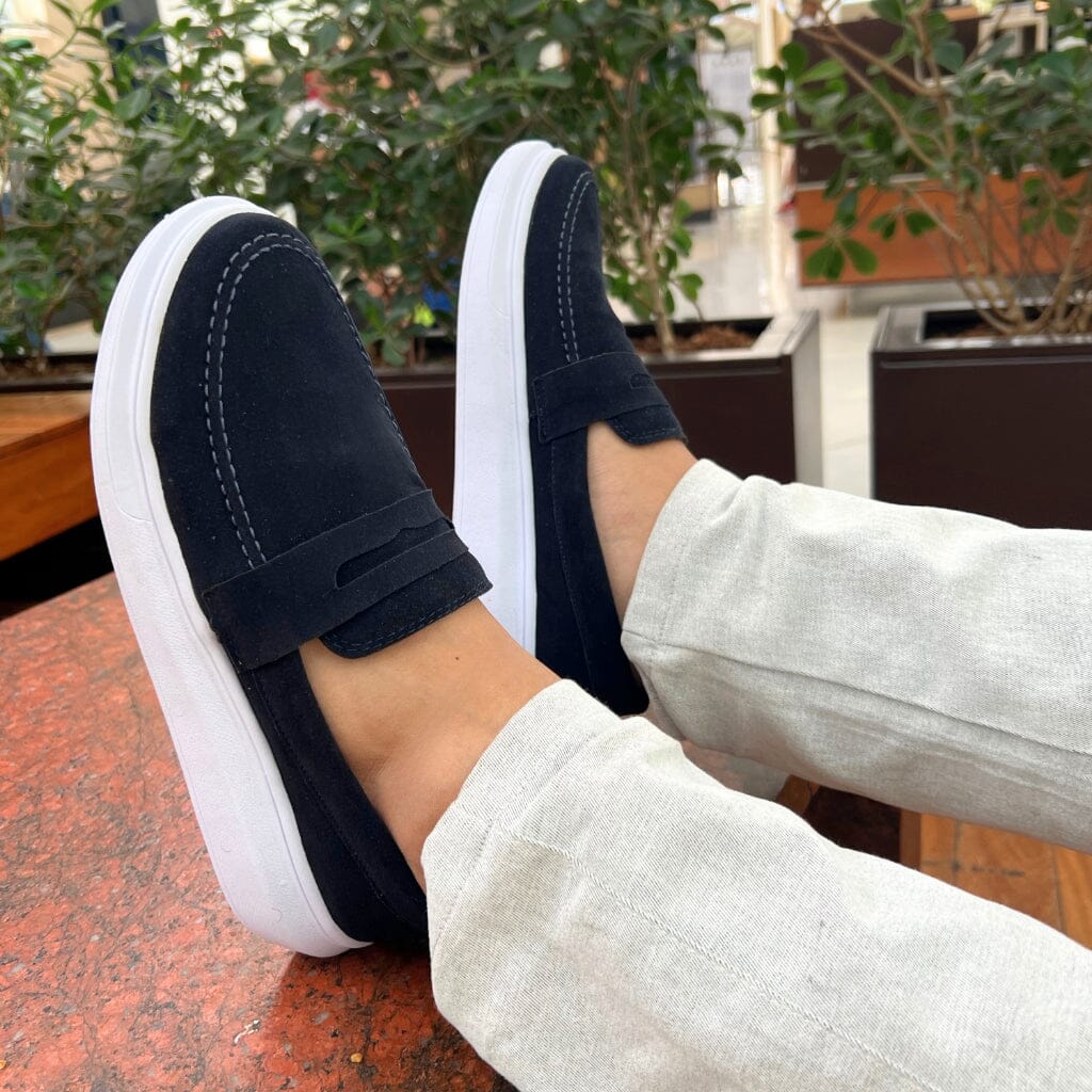 Sapato Oxford Brogue Masculino Loafer Mocassim Sapato Oxford Brogue Masculino Loafer Mocassim Nous Moda Masculina Preto/Branco 37 