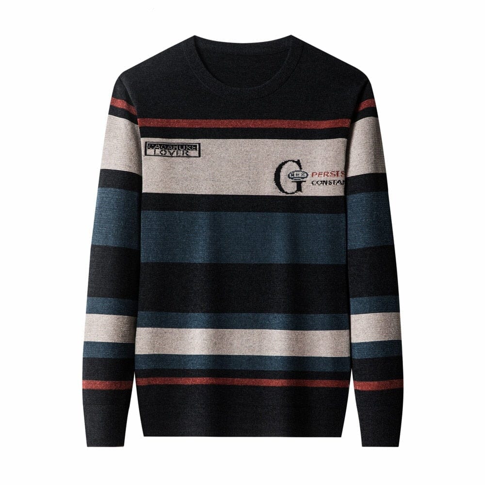 Suéter Masculino Listrado Giorgio Suéter Masculino Listrado Giorgio Nous Moda Masculina 