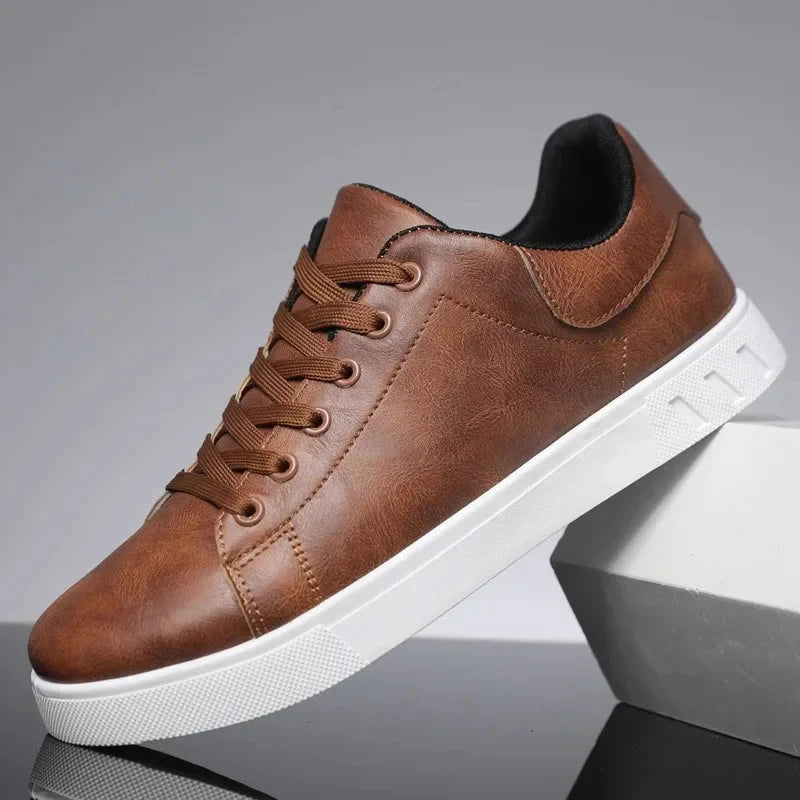 Tênis Masculino de Couro Elegance Tênis Masculino de Couro Elegance Nous Moda Masculina 