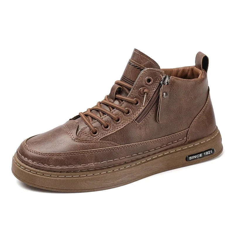 Tênis Masculino Kroover Tênis Masculino Kroover Nous Moda Masculina Marrom 42 